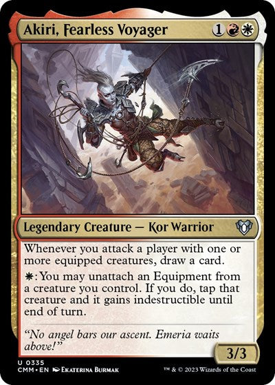 Akiri, Fearless Voyager (Commander Masters) Light Play Foil