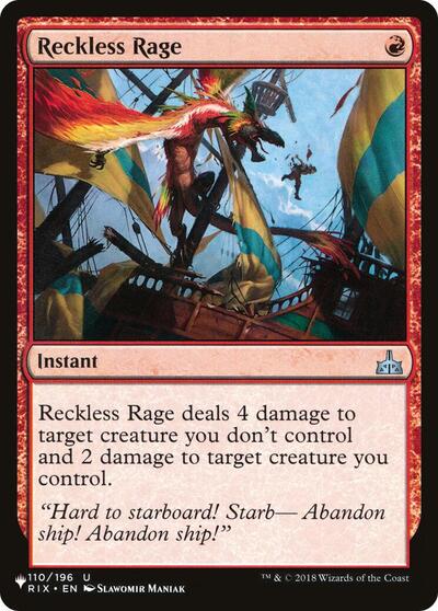 Reckless Rage (The List) Near Mint