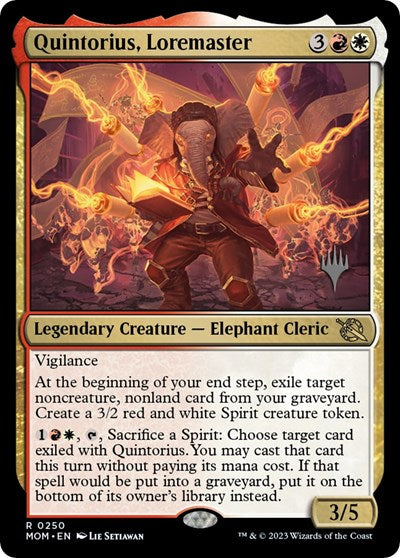 Quintorius, Loremaster (Promo Pack: March of the Machine) Near Mint