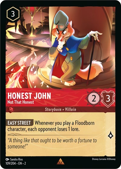 Honest John - Not That Honest (Rise of the Floodborn) Near Mint Cold Foil