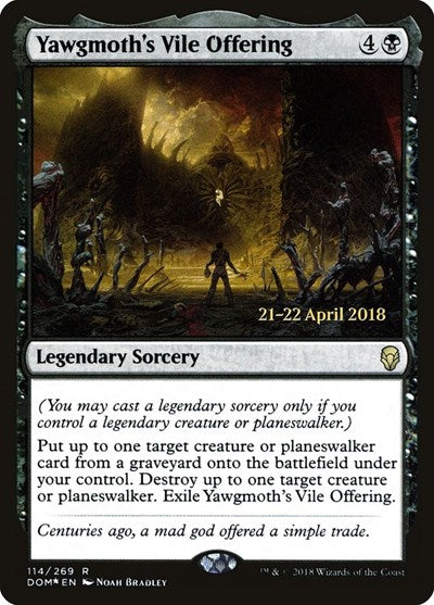 Yawgmoth's Vile Offering (Promos: Prerelease Cards) Medium Play Foil