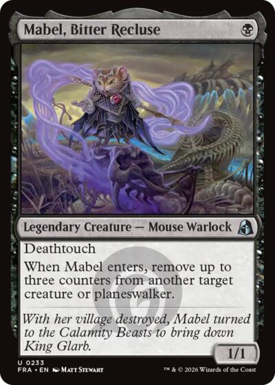 Mabel, Bitter Recluse (Reality Fracture) Near Mint Foil