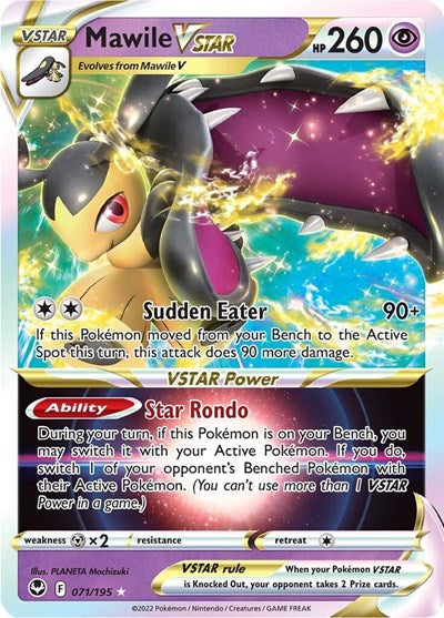 Mawile VSTAR (SWSH12: Silver Tempest) Light Play Holofoil