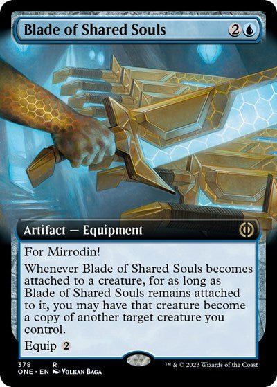 Blade of Shared Souls (Extended Art) (Phyrexia: All Will Be One) Medium Play