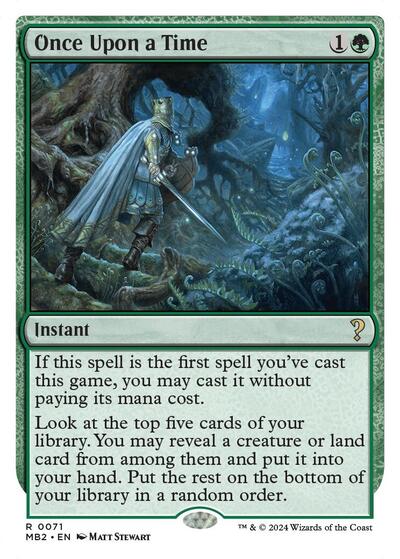 Once Upon a Time (White Border) (Mystery Booster 2) Light Play