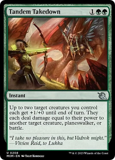 Tandem Takedown (March of the Machine) Near Mint Foil
