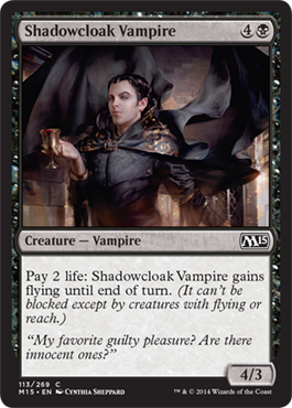 Shadowcloak Vampire (Magic 2015 Core Set) Medium Play