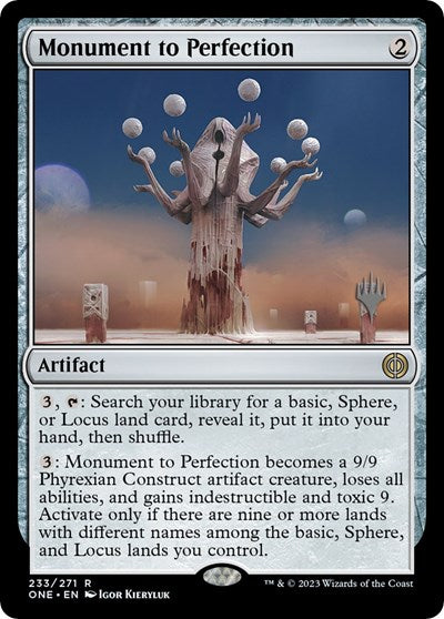 Monument to Perfection (Promo Pack: Phyrexia: All Will Be One) Near Mint Foil