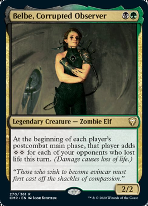 Belbe, Corrupted Observer (Commander Legends) Medium Play Foil