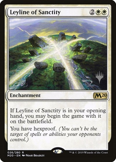 Leyline of Sanctity (Promo Pack: Core Set 2020) Light Play Foil