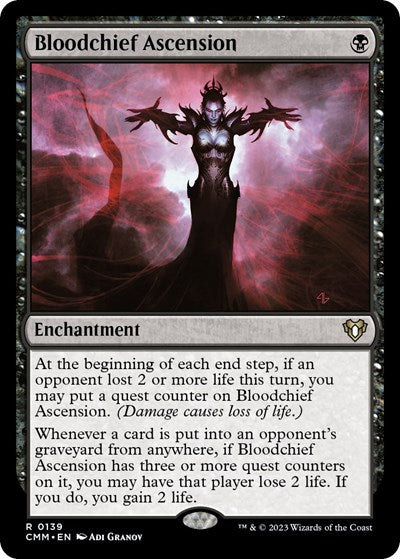 Bloodchief Ascension (Commander Masters) Light Play Foil