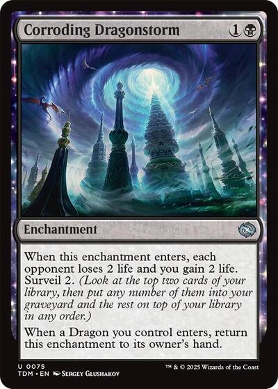 Corroding Dragonstorm (Tarkir: Dragonstorm) Near Mint Foil