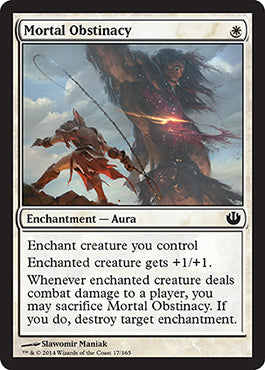 Mortal Obstinacy (Journey into Nyx) Light Play Foil