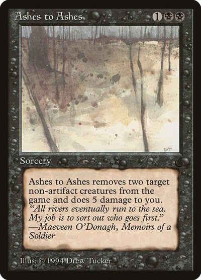 Ashes to Ashes (The Dark) Medium Play