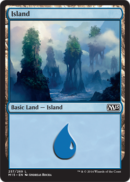 Island (257) (Magic 2015 Core Set) Medium Play