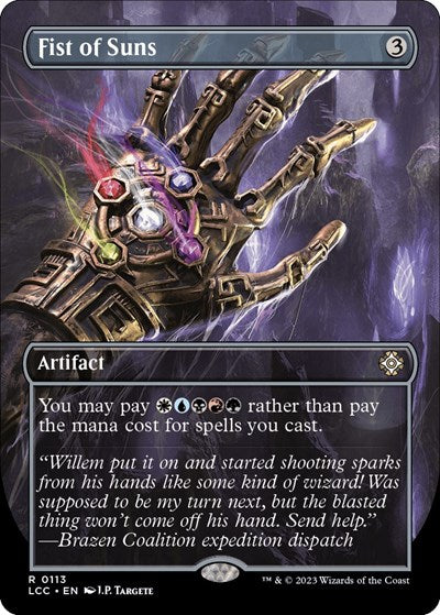 Fist of Suns (Borderless) (Commander: The Lost Caverns of Ixalan) Near Mint