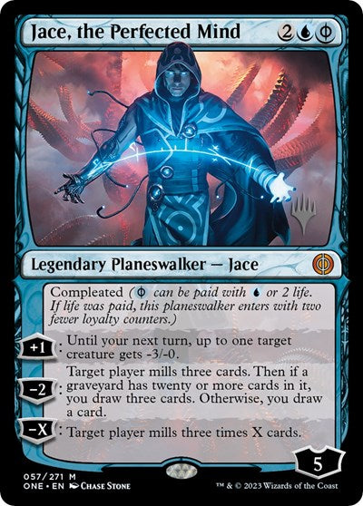 Jace, the Perfected Mind (Promo Pack: Phyrexia: All Will Be One) Near Mint Foil