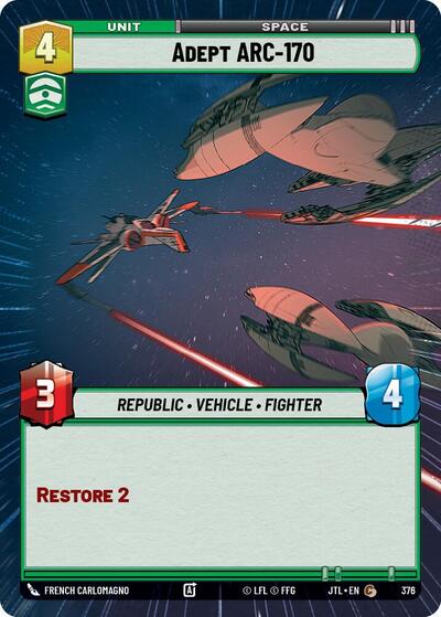 Adept ARC-170 (Hyperspace) (Jump to Lightspeed) Near Mint