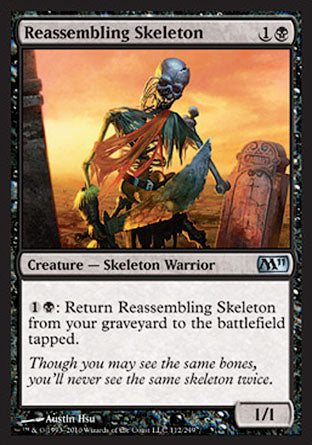 Reassembling Skeleton (Magic 2011 Core Set) Light Play