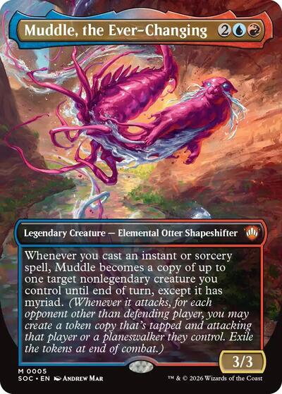 Muddle, the Ever-Changing (Borderless) (Commander: Secrets of Strixhaven) Near Mint Foil