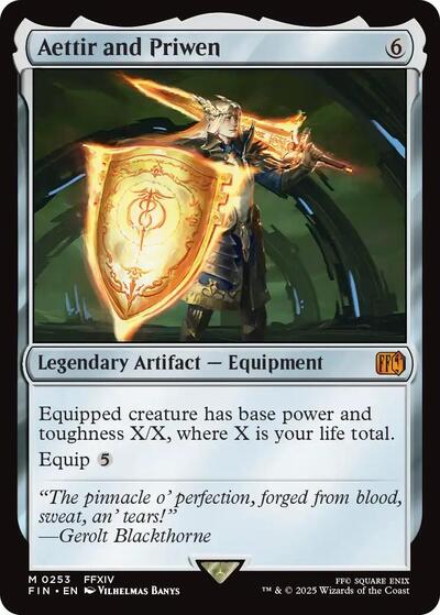 Aettir and Priwen (Universes Beyond: FINAL FANTASY) Light Play Foil
