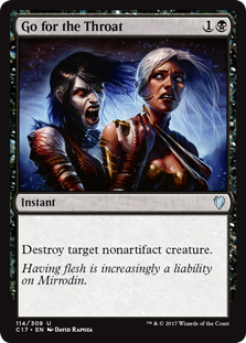 Go for the Throat (Commander 2017) Damaged / Poor
