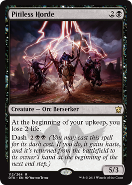 Pitiless Horde (Dragons of Tarkir) Medium Play Foil