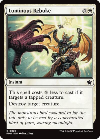 Luminous Rebuke (Foundations) Near Mint Foil