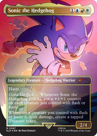 Sonic the Hedgehog (Rainbow Foil) (Secret Lair) Near Mint Foil