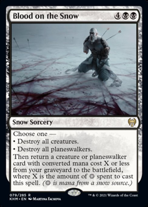 Blood on the Snow (Kaldheim) Medium Play Foil