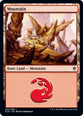 Mountain (262) (Throne of Eldraine) Near Mint Foil
