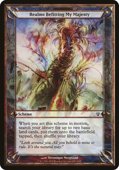 Realms Befitting My Majesty (Archenemy) (Oversize Cards) Near Mint