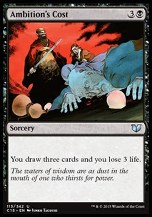 Ambition's Cost (Commander 2015) Medium Play