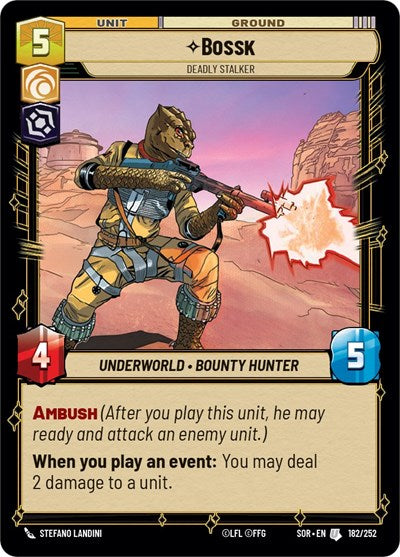 Bossk Deadly Stalker (Spark of Rebellion) Near Mint