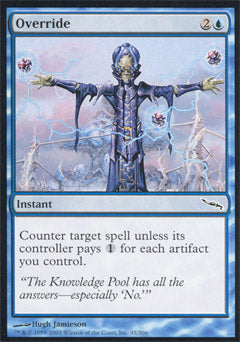 Override (Mirrodin) Light Play Foil