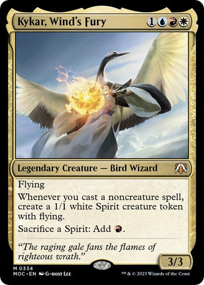 Kykar, Wind's Fury (Commander: March of the Machine) Near Mint