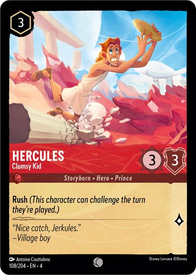 Hercules - Clumsy Kid (Ursula's Return) Near Mint Cold Foil