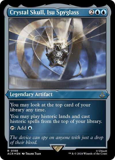 Crystal Skull, Isu Spyglass (Foil Etched) (Universes Beyond: Assassin's Creed) Light Play Foil