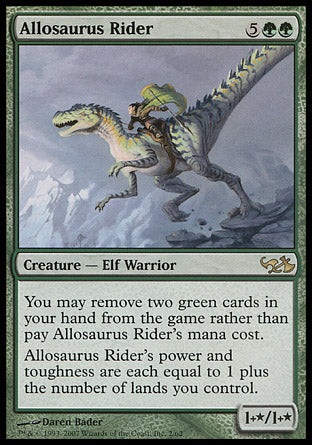 Allosaurus Rider (Duel Decks: Elves vs Goblins) Heavy Play