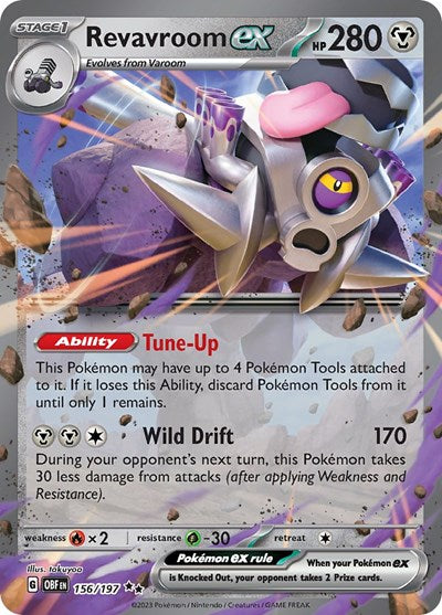Revavroom ex (Scarlet and  Violet: Obsidian Flames) Near Mint Holofoil