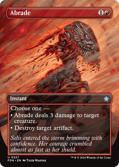 Abrade (Borderless) (Foundations) Near Mint Foil