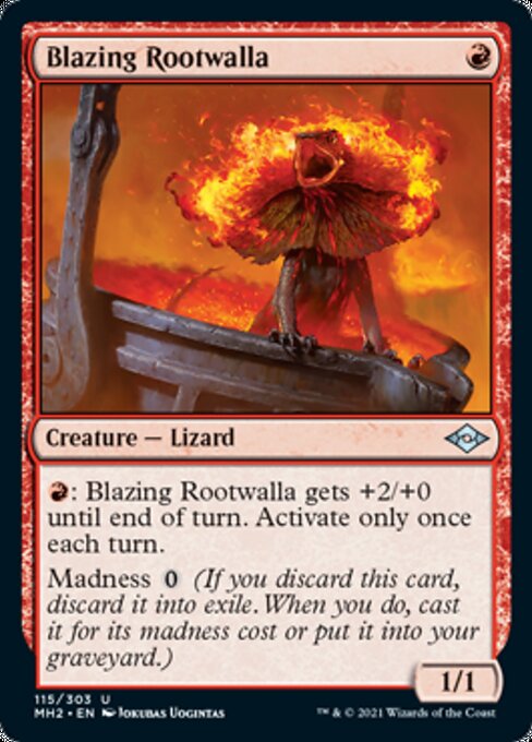 Blazing Rootwalla (Modern Horizons 2) Light Play Foil