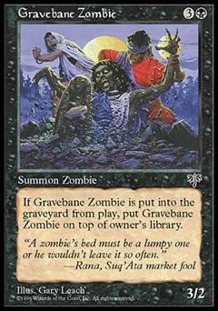 Gravebane Zombie (Mirage) Light Play