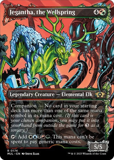 Jegantha, the Wellspring (Halo Foil) (March of the Machine: Multiverse Legends) Medium Play Foil