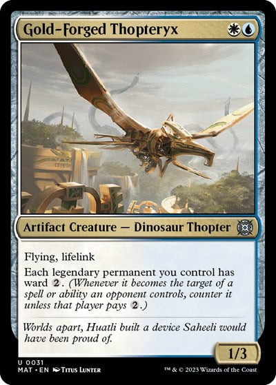 Gold-Forged Thopteryx (March of the Machine: The Aftermath) Near Mint