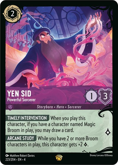 Yen Sid - Powerful Sorcerer (223/204) (Ursula's Return) Near Mint Cold Foil