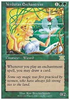 Verduran Enchantress (Classic 6th Edition) Light Play