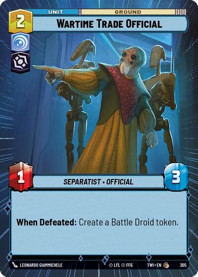 Wartime Trade Official (Hyperspace) (Twilight of the Republic) Near Mint