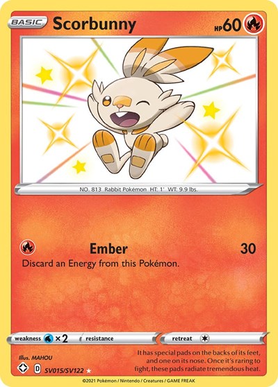 Scorbunny (Shining Fates: Shiny Vault) Near Mint Holofoil