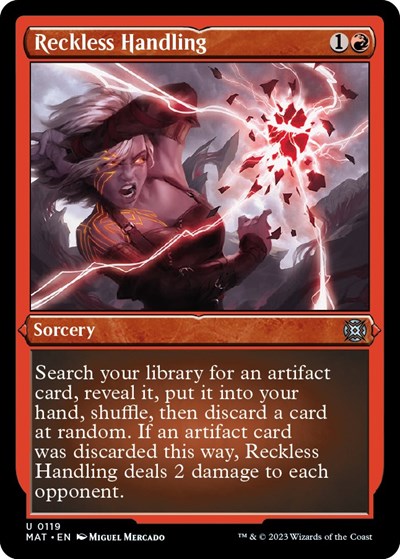 Reckless Handling (Foil Etched) (March of the Machine: The Aftermath) Near Mint Foil